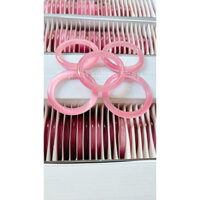 Vòng đá đổi màu Vòng tay đá mắt mèo màu hồng 8li (Tặng kèm hộp)