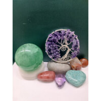 Vòng đá Handmade,Cây Sinh Mệnh (tree of life)Thạch Anh Hồng, Móc khóa phong thủy