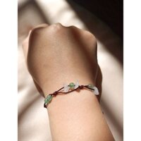 Vòng đá năng lượng Aventurine mix Clear Quartz