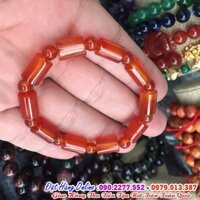 Vòng Đá Phong Thủy Dạng Trúc ( Mã Não  đỏ)