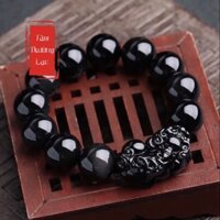 Vòng đá phong thuỷ vòng tay tỳ hưu thu hút tài lộc may mắn 12li vòng đeo tay nam nữ (Có Hộp)