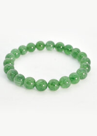 Vòng Đá Thạch Anh Dâu Tây Xanh Cho Người Mạng Mộc Và Mạng Hỏa - 8 li