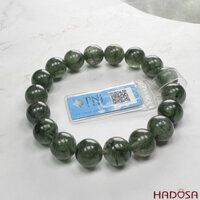 Vòng đá Thạch anh tóc xanh 11mm chuẩn 4A