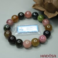 Vòng đá Tourmaline Hồng Lục Bảo 13mm chuẩn 4A