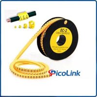 Vòng đánh dấu dây mạng số Cat5 bằng cao su (0-9) ( 10 Hộp)