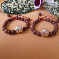 Vòng Dâu Rừng  Mix Heo Bạc Mạ Vàng Cho Bé