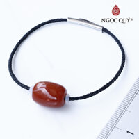 Vòng dây thép đá cẩm thạch huyết mệnh hỏa, thổ - Ngọc Qúy Gemstones