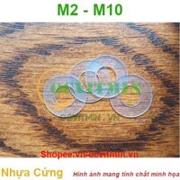 Vòng Đệm Nhựa Cứng M2 M2.5 M3 M4 M5 M6 M8 M10 Long Đen Nhựa Cứng