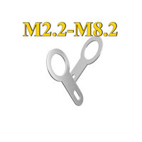 Vòng đệm，Long đền，Tấm hàn một đầu Dây đồng Máy rửa tai Vòng tròn Thiết bị đầu cuối hàn đồng Đầu nối máy giặt đồng M2.2-M8.2 (DM)