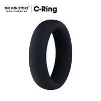 Vòng đeo C-Ring kiểu Donut cao su đen - CR003