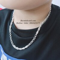 Vòng đeo cổ bằng bạc dành cho trẻ em TE050