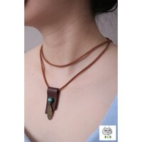 Vòng đeo cổ nữ bằng da thật 100% AVCD02