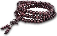 Vòng đeo tay chuỗi hạt 108 hạt gỗ hồng phong thủy - Nâu