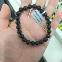 Vòng đeo tay đơn tourmaline đen tự nhiên phụ kiện tự làm thời trang all-match