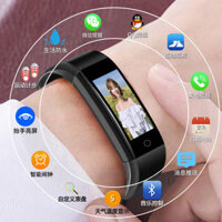 Vòng đeo tay màn hình màu thông minh Đồng hồ học sinh nam nữ thời tiết nhịp Tim Huyết Áp thể thao đếm bước đi oppo Xiaomi thông dụng