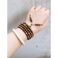 Vòng đeo tay trầm tốc vườn(chuỗi tràng 108 hạt 6li)
