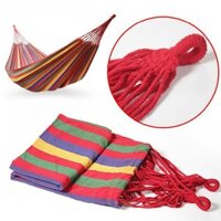 Võng Dù Kẻ Sọc Du Lịch 2 Lớp Dày Dặn, Chịu Lực Cao Size 180cm x 80cm Giao Mẫu Ngẫu Nhiên