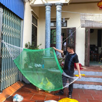 Võng du lịch võng treo ngoài trời võng lưới treo tường cho bé và người lớn loại 2 mền tặng kèm 5m dây dù mã M26