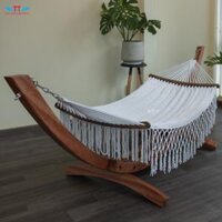 VÕNG GỖ BÁN NGUYỆT CAO CẤP LỚN TÍN THÀNH PHÁT - Màu trắng