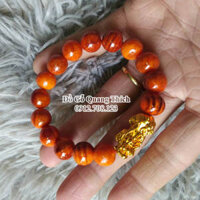 Vòng Gỗ Huyết Rồng 12ly Mix Tỳ Hưu Vàng