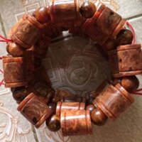 Vòng gỗ huyết rồng. Đốt trúc 14li. giá tại xưởng