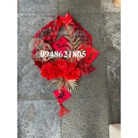 Vòng gỗ khung tròn, khung lục giác trang trí tết, trang trí cửa nhà