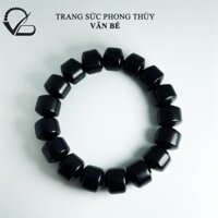 Vòng gỗ Mun Sừng kiểu hạt lu thống 14mm CNC VĂN BÉ
