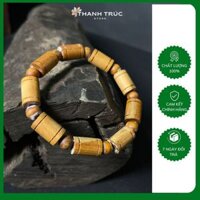 Vòng Gỗ Thơm Tự Nhiên Hoàng Đàn Tuyết Lạng Sơn, Vòng Trúc 10 Ly Nhiều Tinh Dầu Cao Cấp