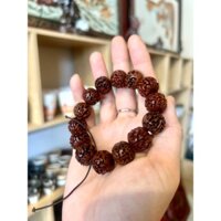 Vòng Hạt Kim Cang 16LI Mài Thủ Công -  Hạt Kim Cang lên nước Già Sậm