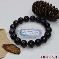 Vòng Hổ Phách Baltic Huyết đen 12mm