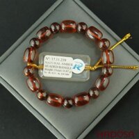 Vòng Hổ Phách Baltic huyết đỏ 9*11mm