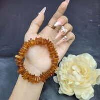 Vòng Hổ phách huyết vô định size bự cho nam 13-17li