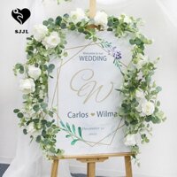 Vòng hoa bạch đàn giả SJJL treo trang trí tiệc cưới