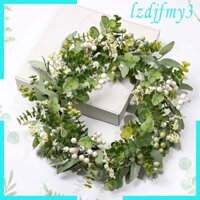 Vòng hoa bạch đàn nhân tạo Vòng hoa lá mùa xuân Sáng tạo trong nhà và ngoài trời
