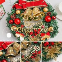 Vòng hoa giáng sinh, Vòng hoa Noel, Vòng Nguyệt Quế trang trí giáng sinh 30 cm