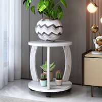 Vòng hoa Trang chủ trong nhà có thể di chuyển với bánh xe Ban công Rack Phòng khách Tầng Green Rose Chậu c9