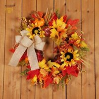 Vòng hoa trang trí mùa thu Vòng hoa nhân tạo cho tường hiên nhà