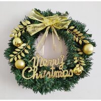 Vòng Hoa Trang Trí Noel KCS18 size 40cm Tặng Kèm Đèn Vòng Nguyệt Quế Giáng Sinh