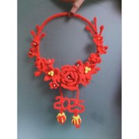 Vòng Hoa Treo Cửa Tết 2025