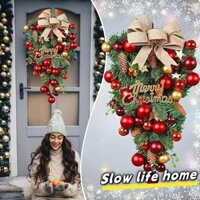 Vòng hoa treo cửa treo giọt nước Giáng sinh