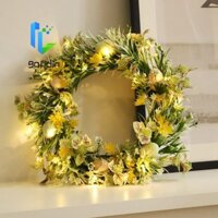 Vòng hoa treo cửa trước GOFIDIN 40CM Ủng hộ bữa tiệc sáng tạo