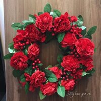 Vòng hoa vòng nguyệt quế treo cửa trang trí tết, lễ hội, tiệc cưới hỏi nhiều mẫu đ