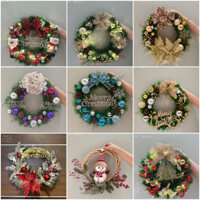 Vòng Hoa/ Vòng Nguyệt Quế Trang Trí Noel/Giáng Sinh Size 30cm, Tặng Kèm Đèn Cho Mỗi Vòng