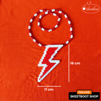 Vòng kandi tia chớp - Vòng cổ perler tia chớp sting - phụ kiện rave edm festival