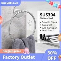 Vòng khăn phòng tắm Giá treo khăn phòng tắm bằng thép không gỉ, Giá đỡ khăn tay treo tường dính, Bạc dễ sử dụng