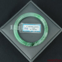 Vòng kiềng Ngọc Cẩm Thạch xanh trong bản tròn ni 51