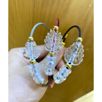 Vòng lắc tay Hồ Ly mix đồng điếu đá TA trắng (tặng hộp đựng )