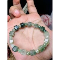 Vòng lu vuông thạch anh tóc xanh