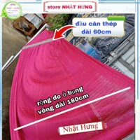Võng Lưới Cán Thép Cỡ Đại Cao Cấp Dài 235cm Rộng 180cm Dành Cho Khung Lớn, Lưới Võng Đẹp Chất Vải Dày