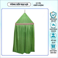 võng lưới xếp 2 lớp cỡ đại cán thép cao cấp bảo hành 1 năm